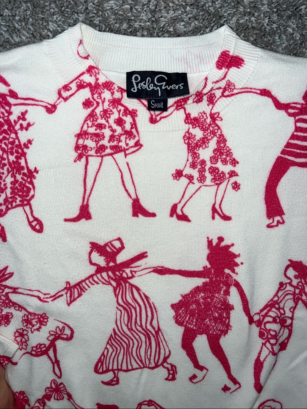 Lesley Evers Dance Pattern Sweater - Picture 2 of 2